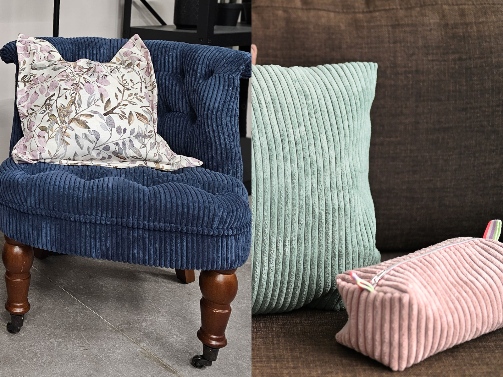 Breitcord Stoff - Samtcord Wanja - uni