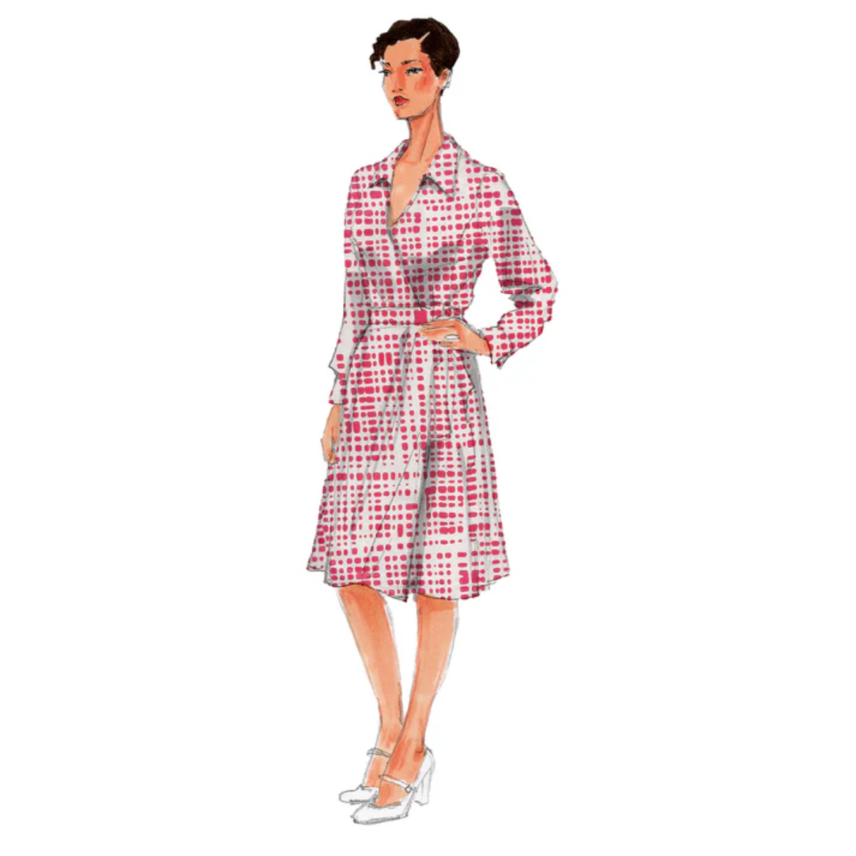 Papierschnittmuster Premium Wickelkleid Jahel