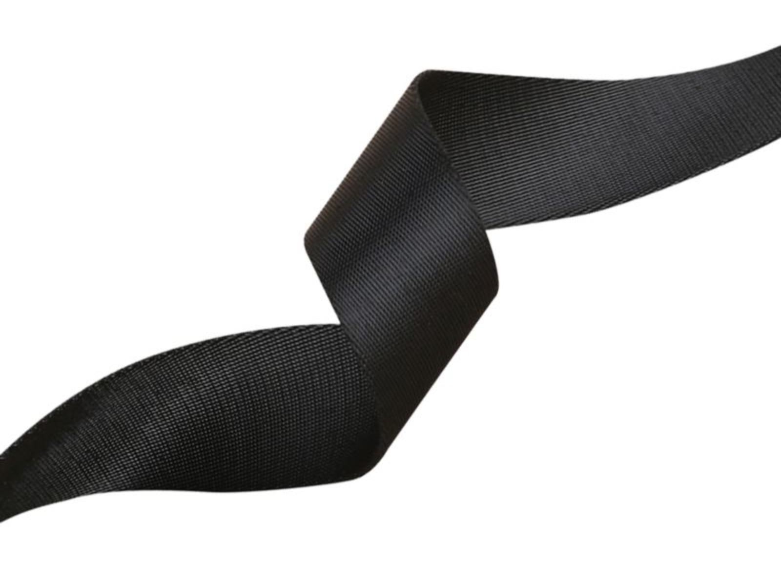 Gurtband ca. 20 mm breit - uni schwarz