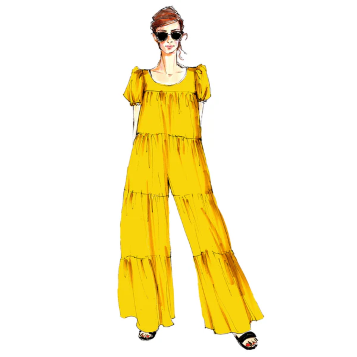 Papierschnittmuster Overall Colombo