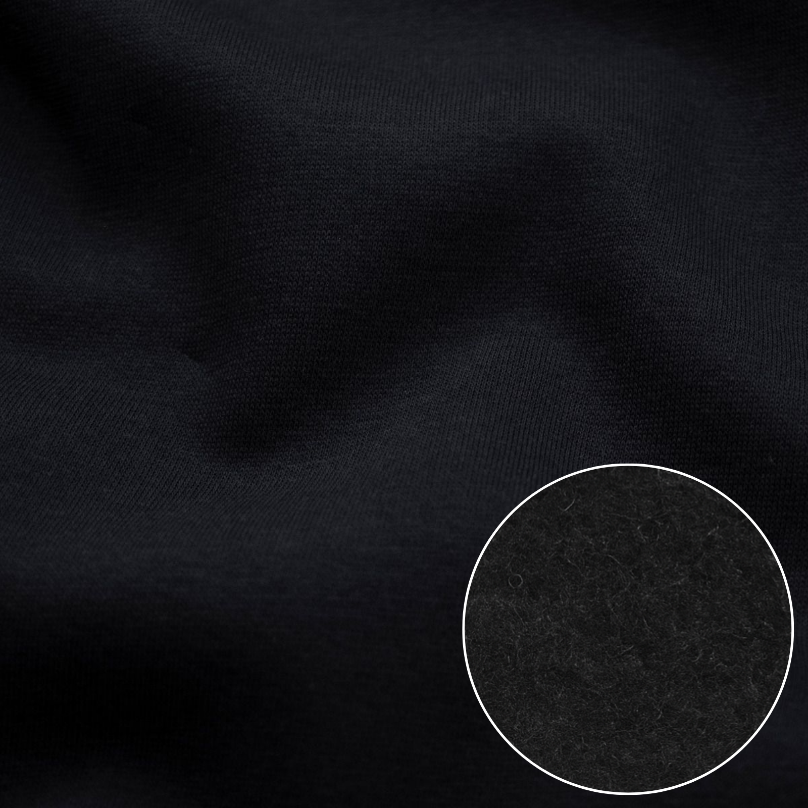 Angerauter Sweat Stoff - uni