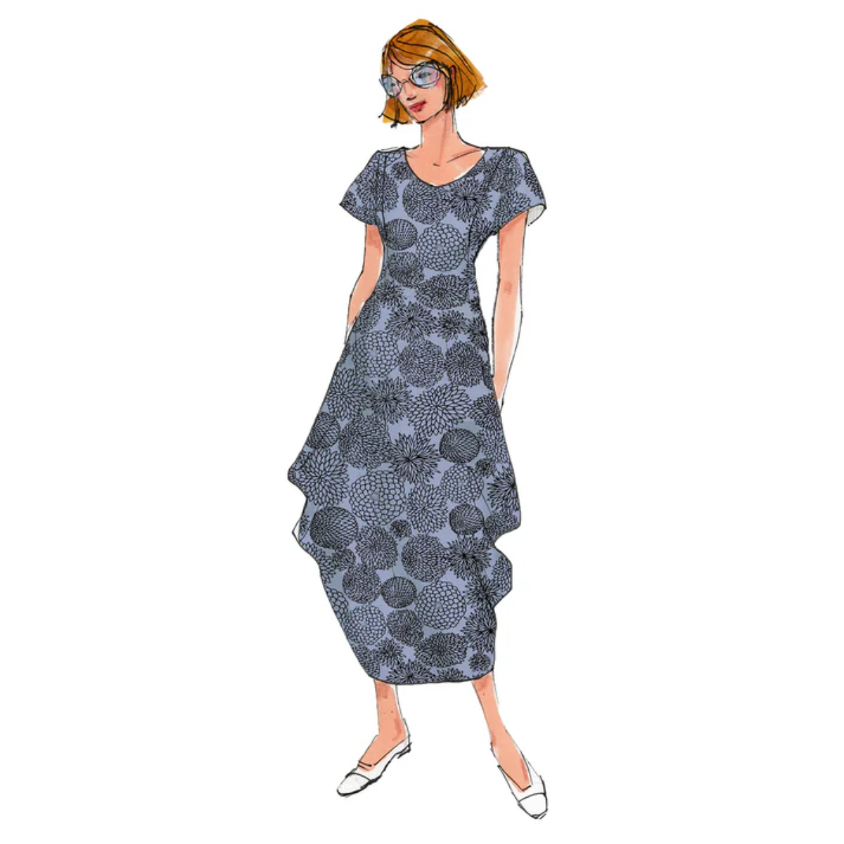 Papierschnittmuster Tulpenkleid Fleur