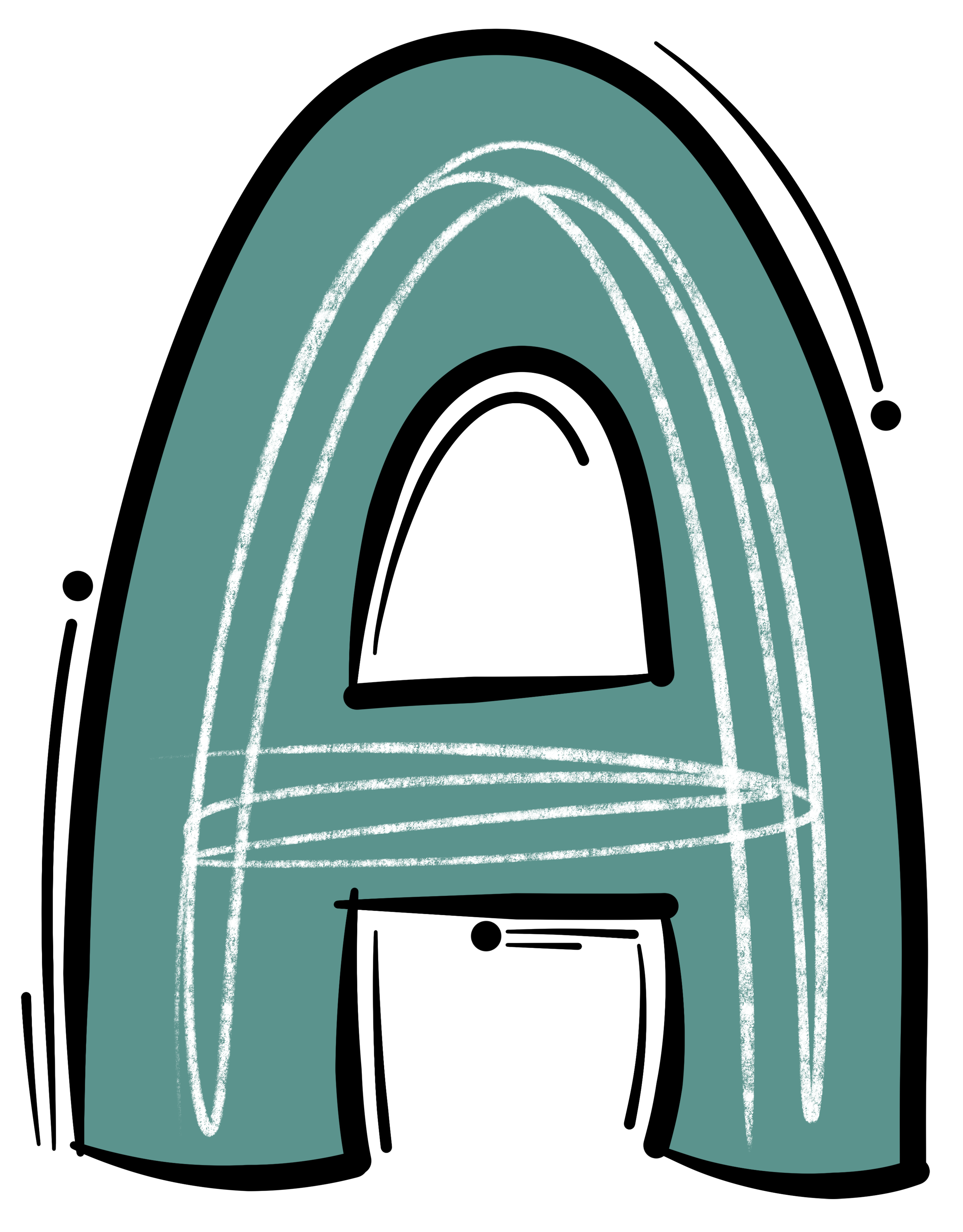 Bügelbild Applikation Namen - Buchstaben - ABC- petrol