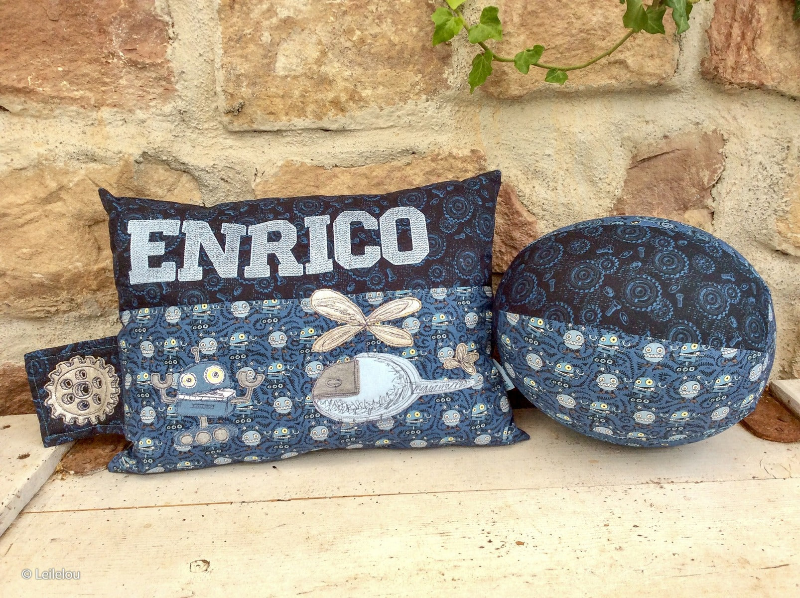 Webware Baumwolle Swafing Happy Metal by Steinbeck - Schrauben und Muttern - jeansblau