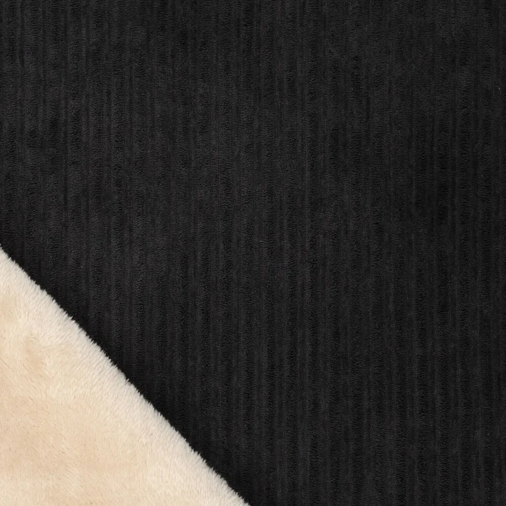 Breitcord mit flauschiger Fellabseite - uni