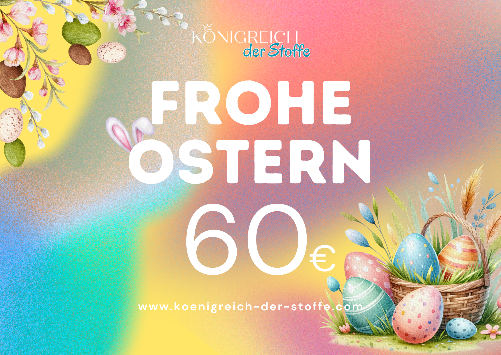 🐣 Ostern Gutschein- Königreich der Stoffe