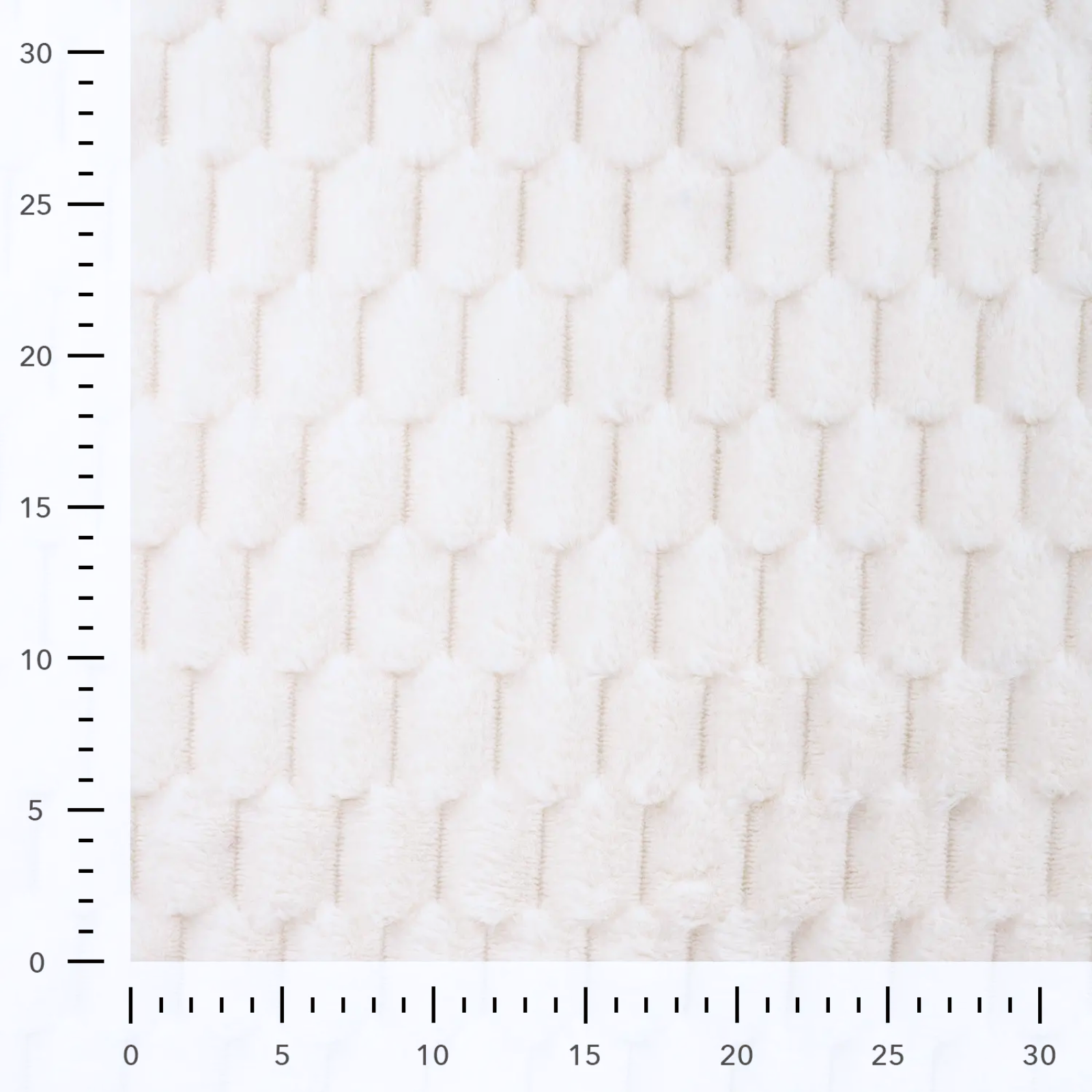 Fellimitat Stoff - Wabenmuster