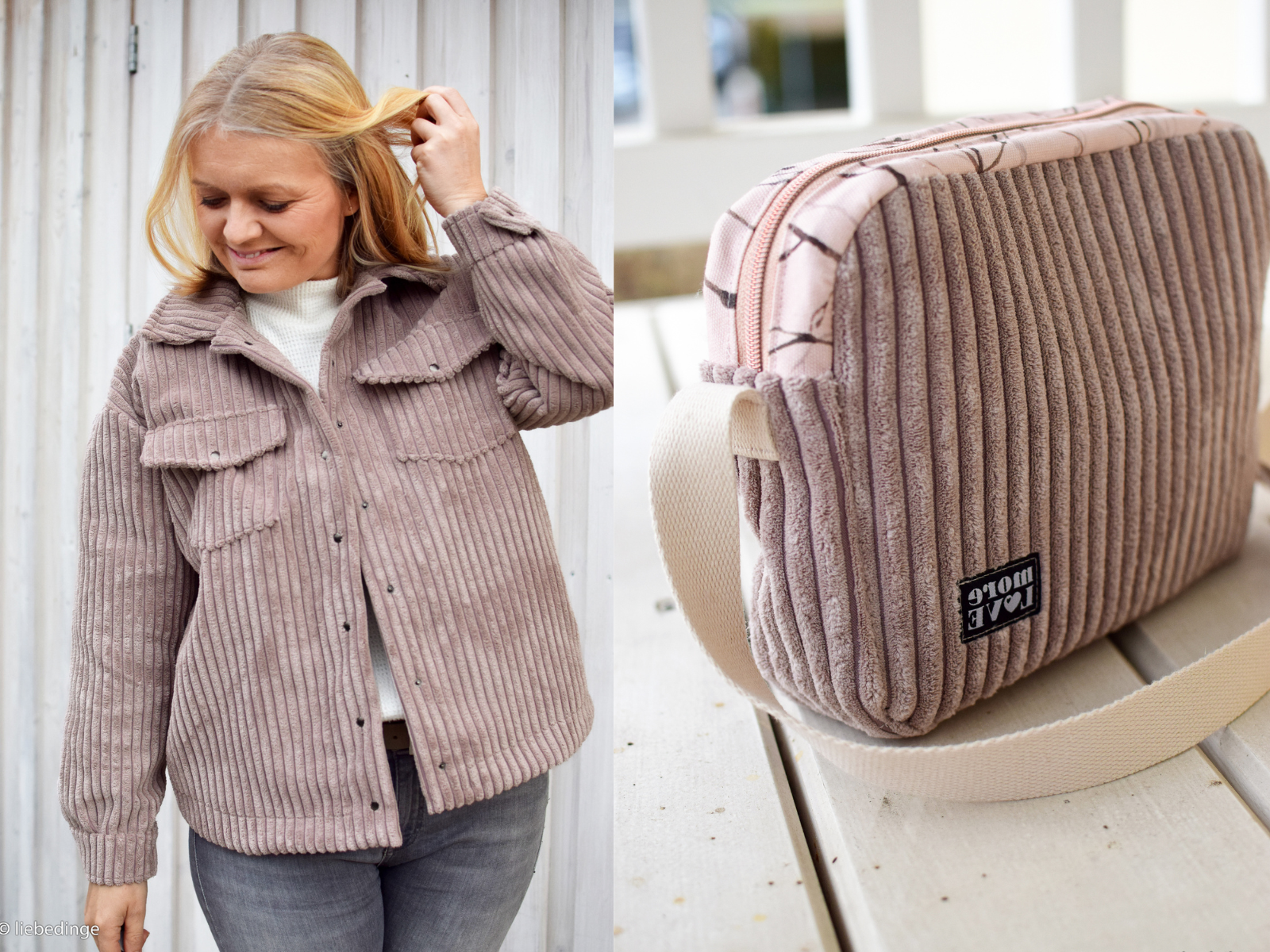 Breitcord Stoff - Samtcord Wanja - uni