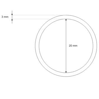 O-Ring Rundring Metall 4 Stück - schwarz matt