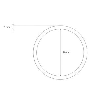 O-Ring Rundring Metall 4 Stück - altgold