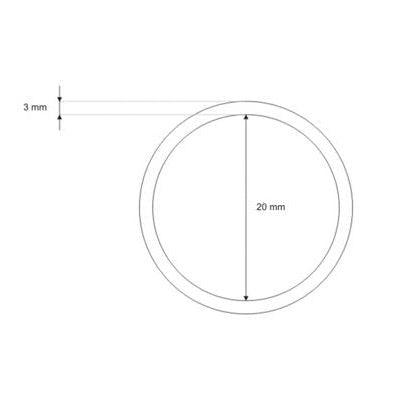 O-Ring Rundring Metall 4 Stück - silber