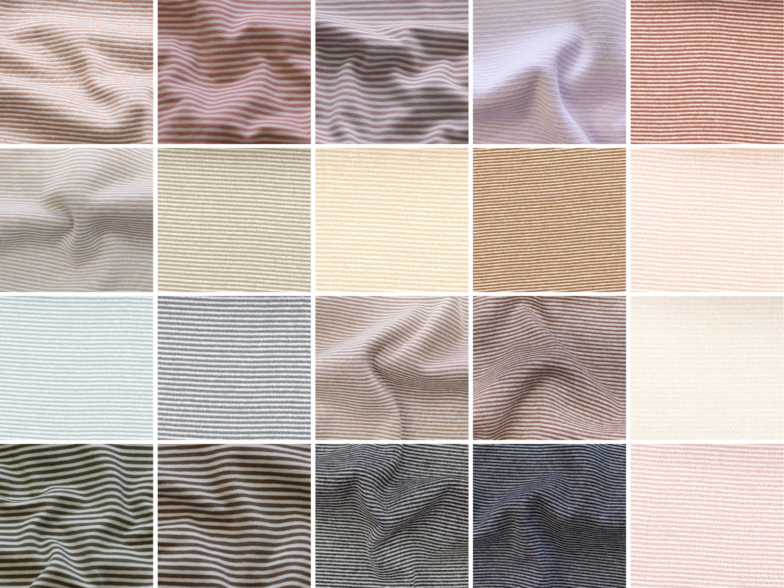 Glattes Bündchen Stoff im Schlauch - Streifen