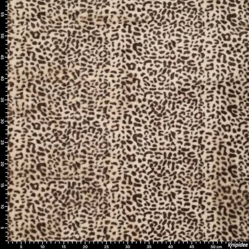Fellimitat Stoff - Super Soft - Mini Leo Animalprint