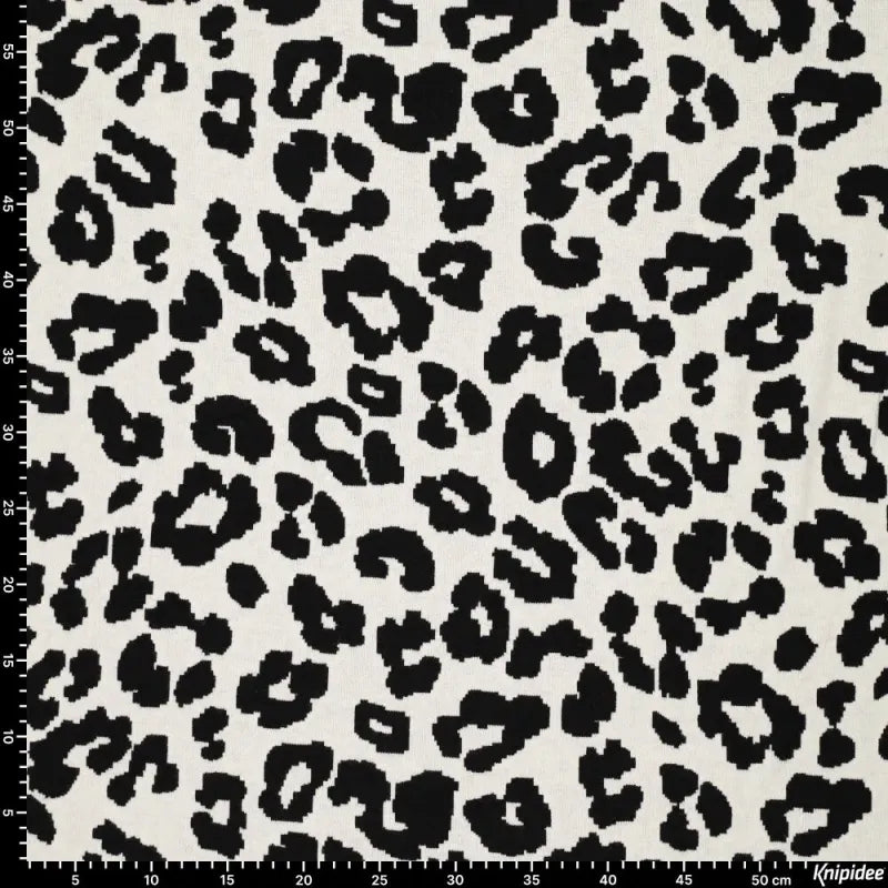 Strickstoff Jacquard - Double Face Heavy - Leo Animalprint