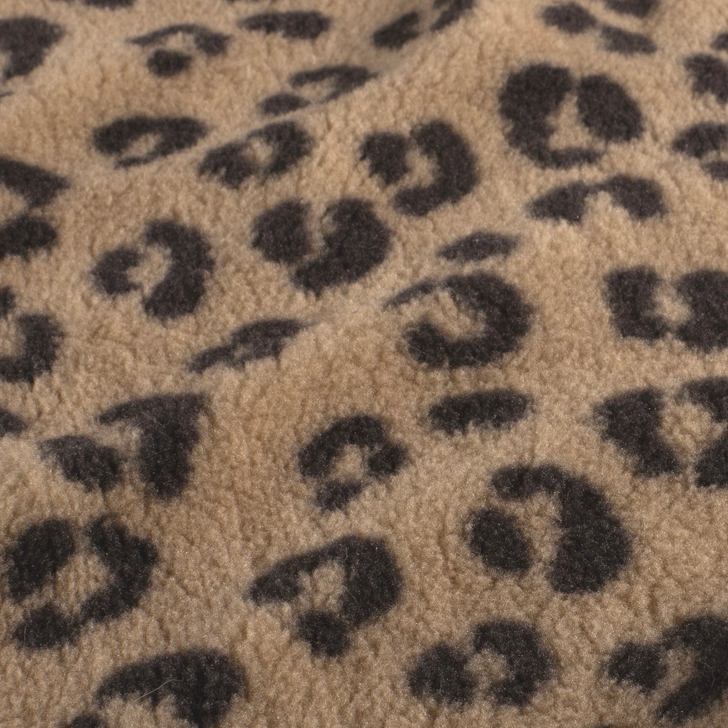 Sherpa Fleece Stoff - Leo Animalprint