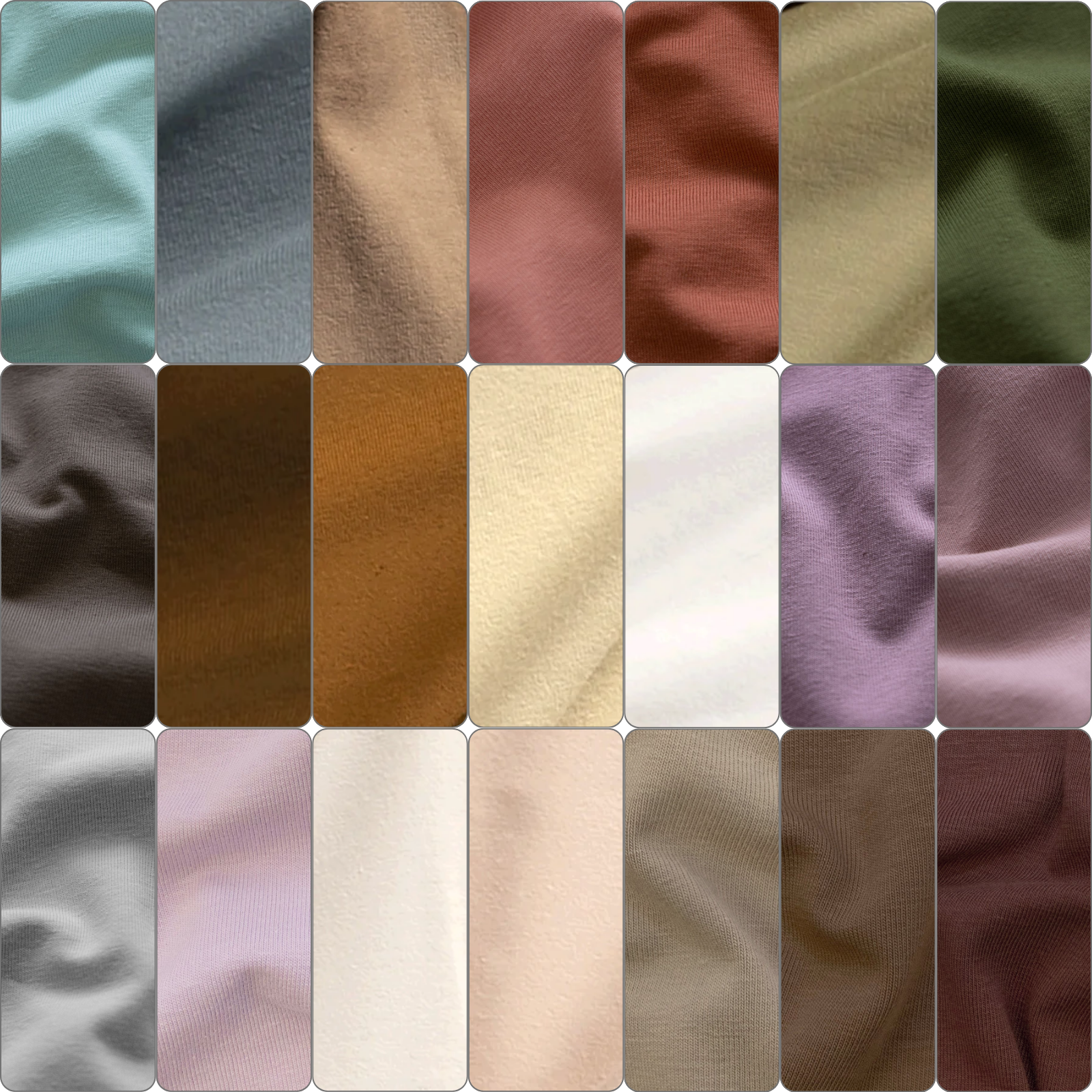 Baumwolle Jersey Stoff - Uni