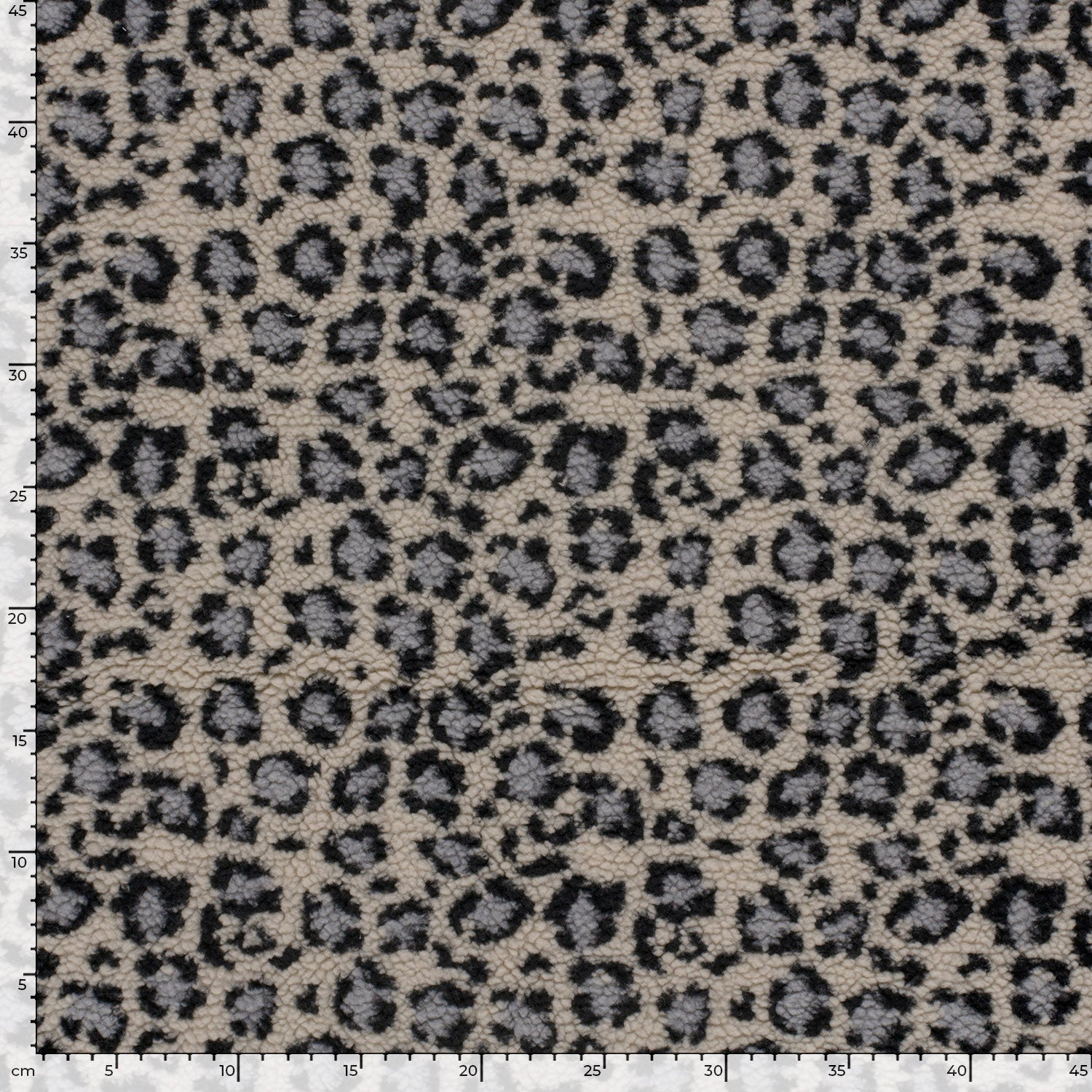 Sherpa Teddy Fleece Stoff - Leo Animalprint