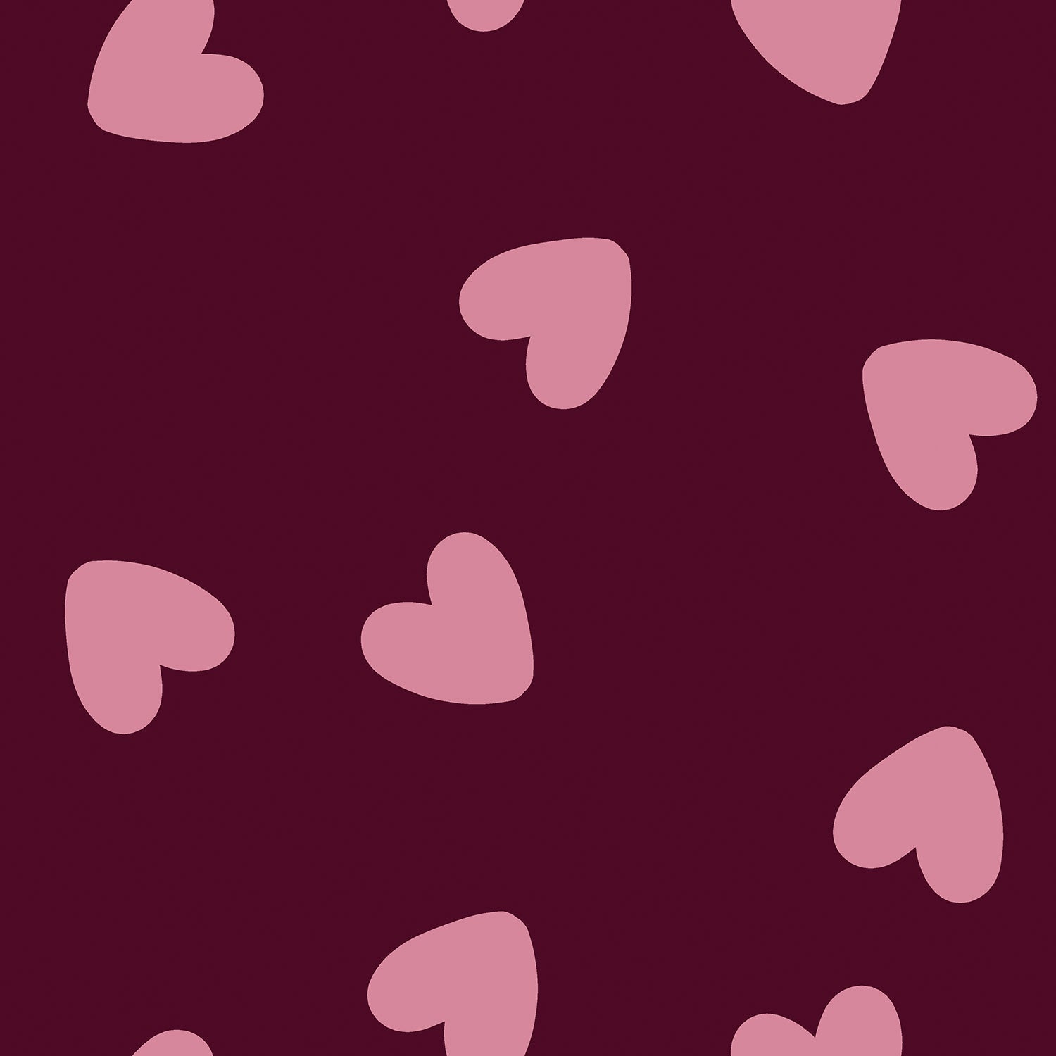💕 Softshell Stoff - Herzen - Bordeauxrot