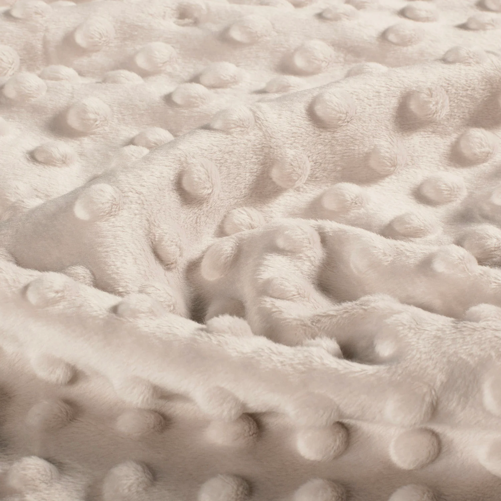 Minky-Stoff mit Noppenprägung