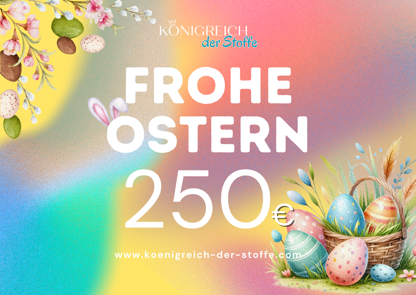 🐣 Ostern Gutschein- Königreich der Stoffe