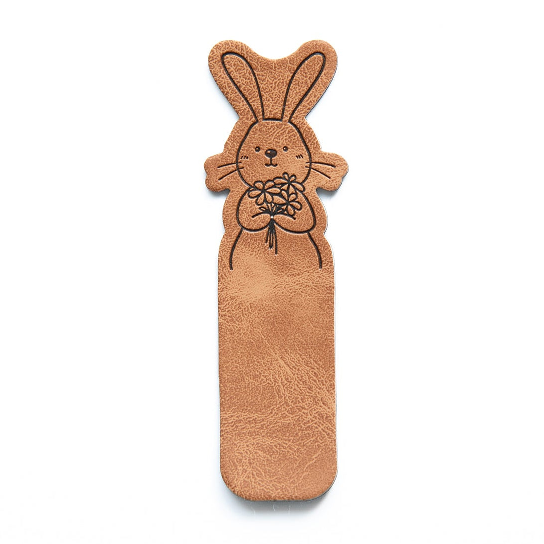 Jessy Sewing Kunstleder-Knick-Label "Bunny" - braun