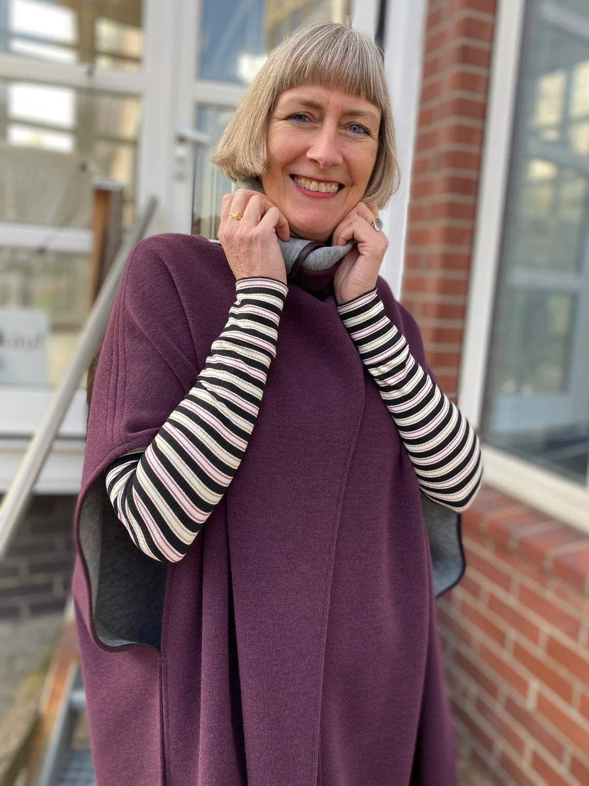 Papierschnittmuster Cape Brixen