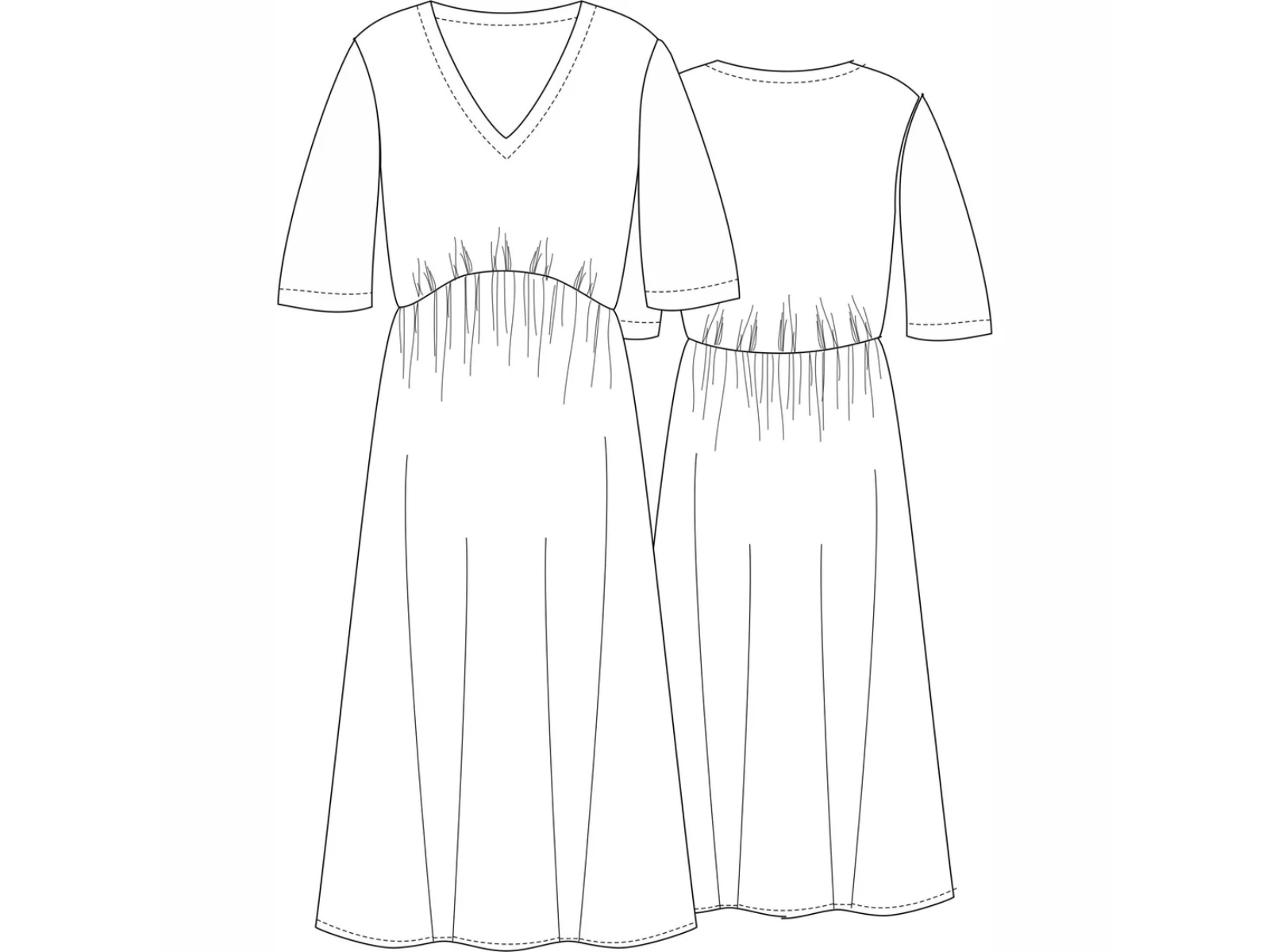 Papierschnittmuster Sommerkleid Jill