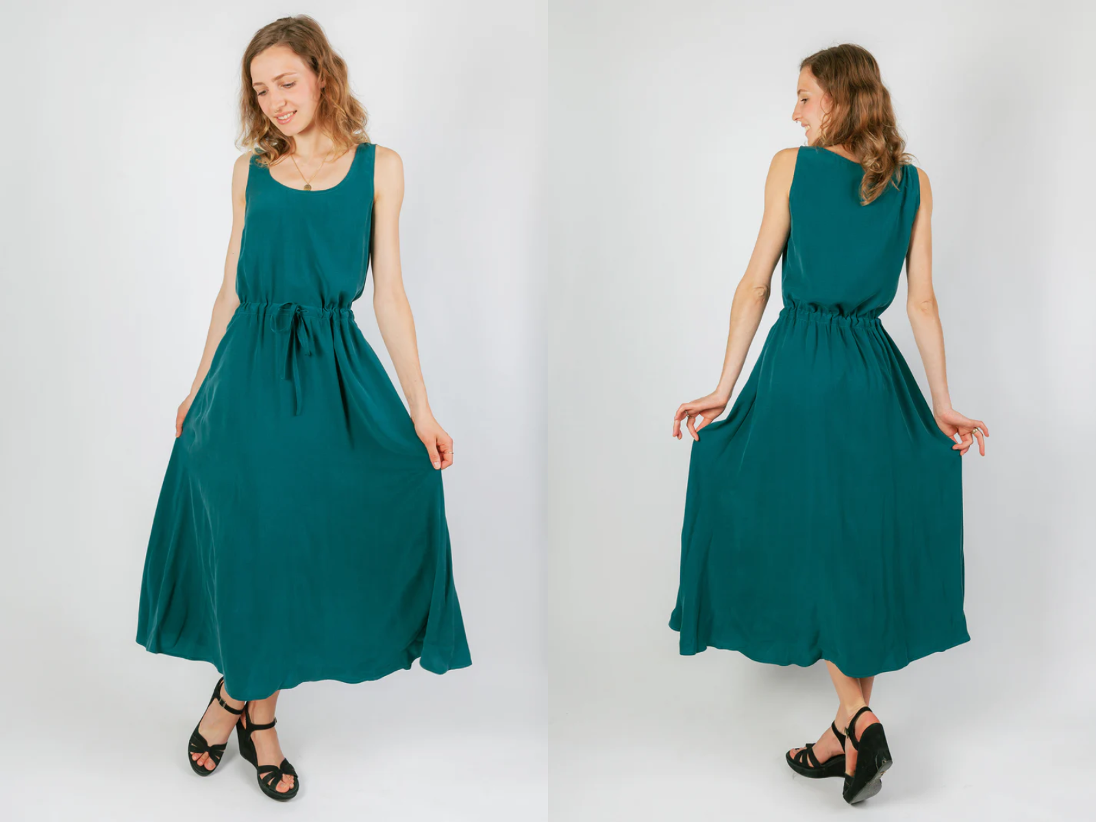 Papierschnittmuster Midi Kleid Inka