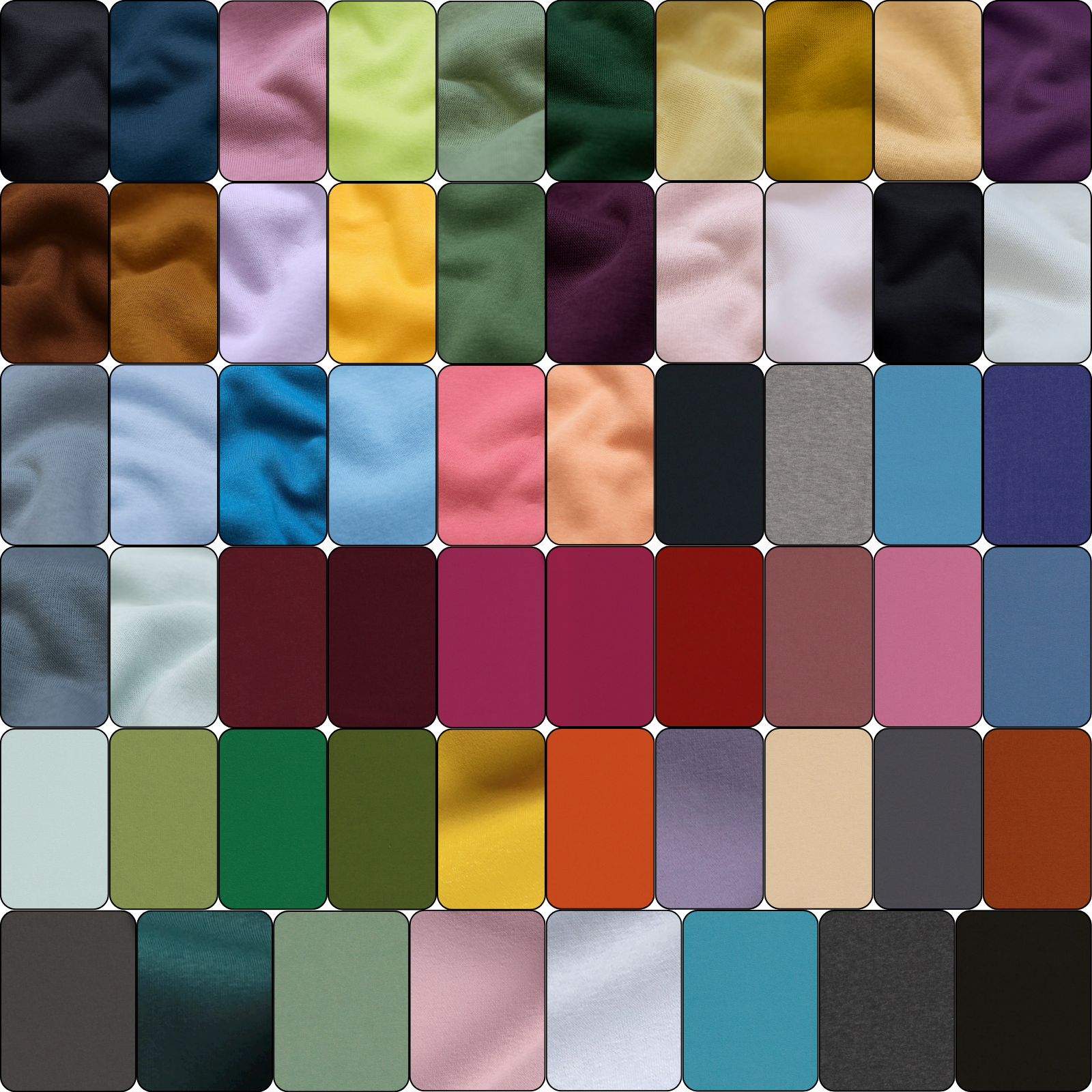 Angerauter Sweat Stoff - uni