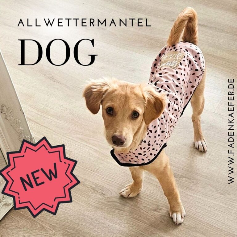 Papier-Schnittmuster Fadenkäfer - Allwettermantel - Hunde