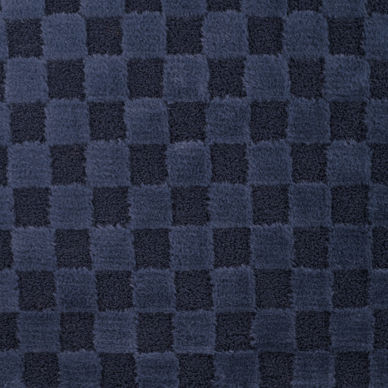 Fellimitat Bouclé Stoff - Karomuster