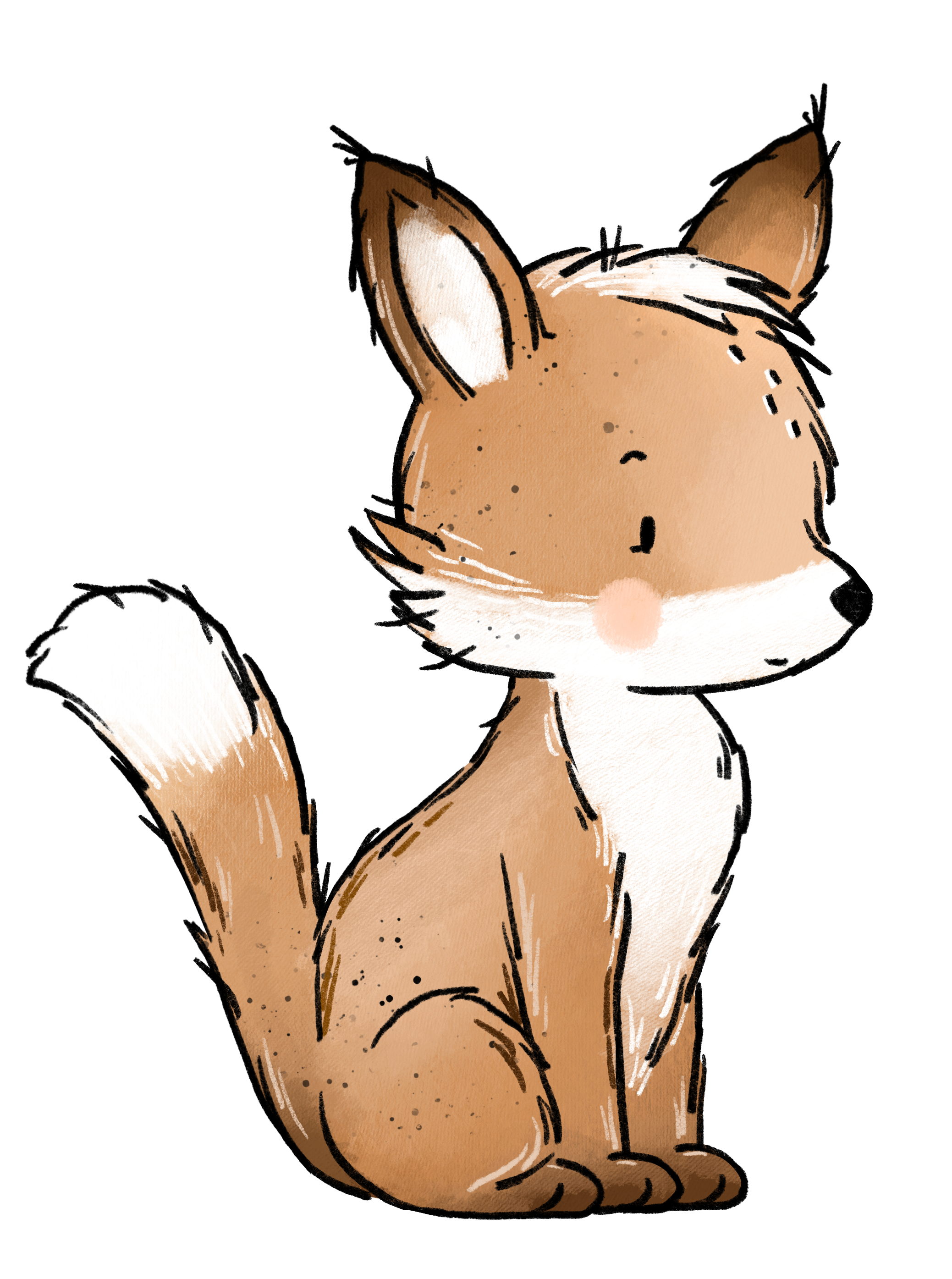 Bügelbild Applikation - Katzengold Design - Fuchs