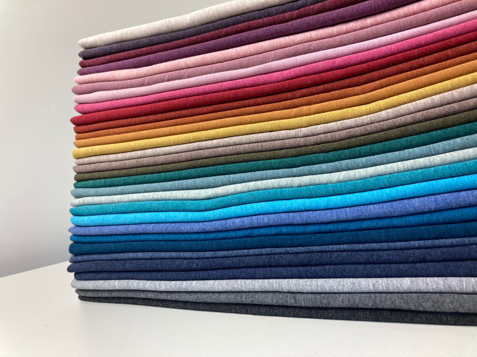 Glattes Bündchen Stoff Heike 95cm - meliert