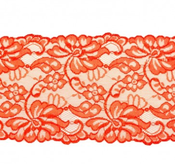 Elastische Spitze extrabreit ca. 14,5 cm - Blumenranken