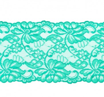 Elastische Spitze extrabreit ca. 14,5 cm - Blumenranken
