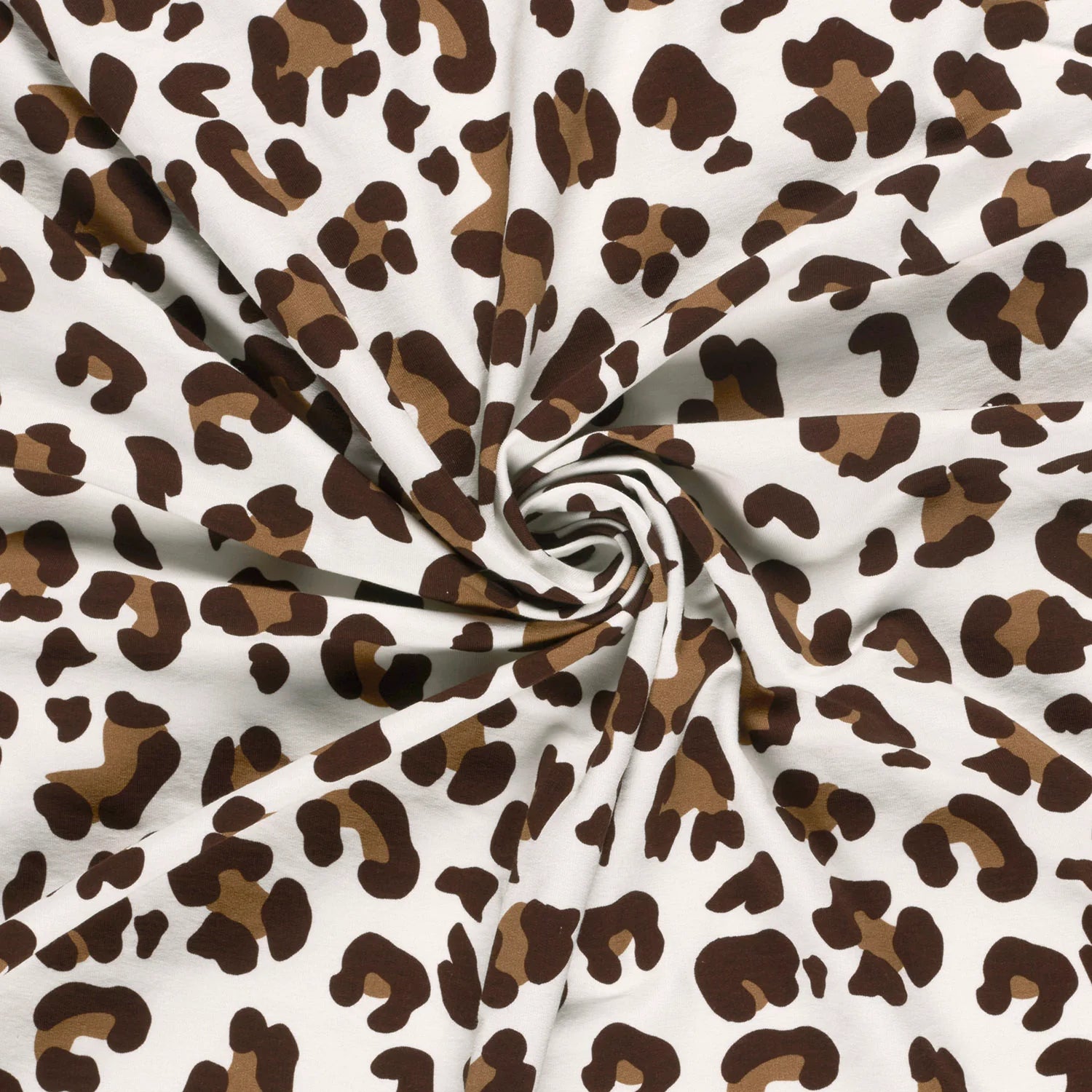 Sweat French Terry Stoff Digitaldruck - Leo Animalprint  - Rosa