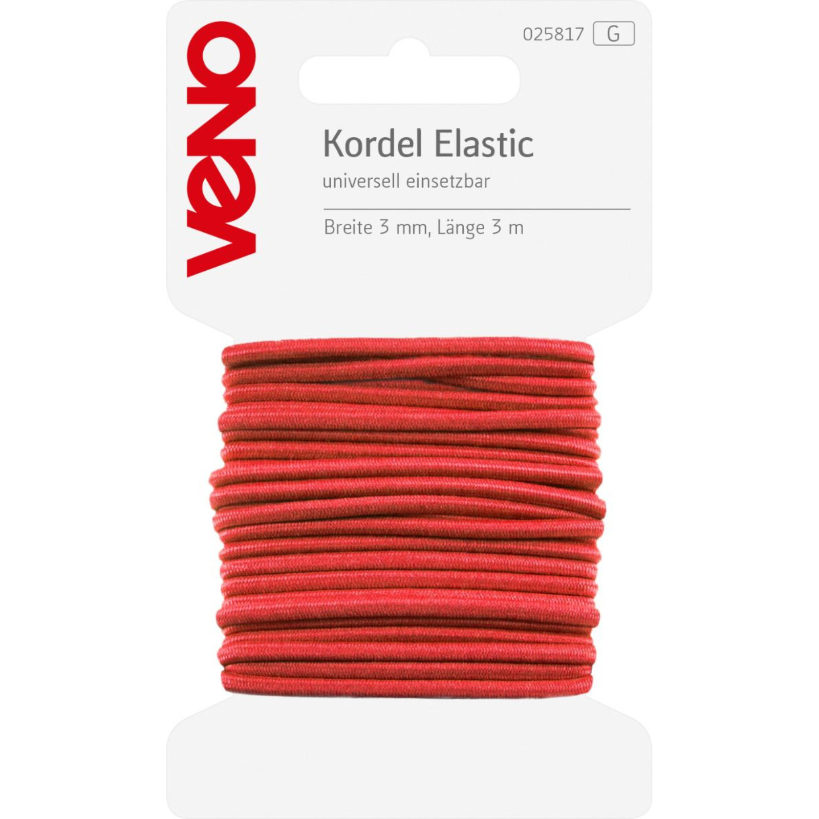 Elastic Kordel SB 3mm x 3m Coupon