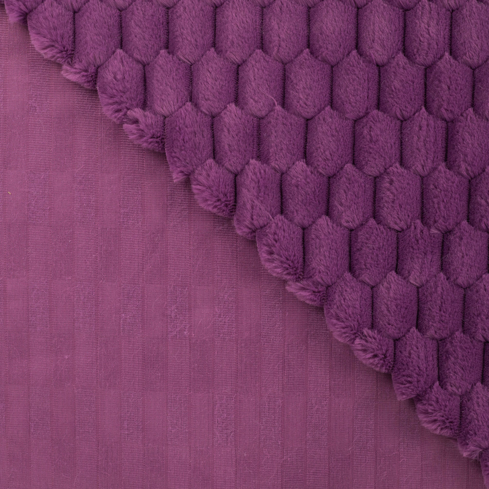 Fellimitat Stoff - Wabenmuster