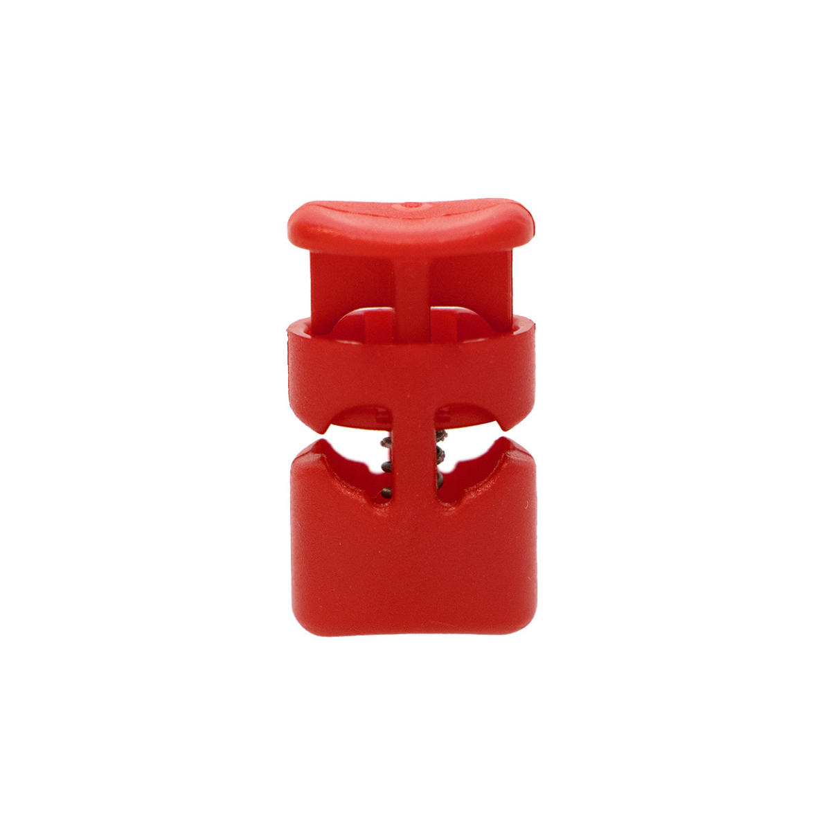 4 Kordelstopper - 13 x 24 mm - für Kordeln mit max. 3 mm Durchmesser - rot