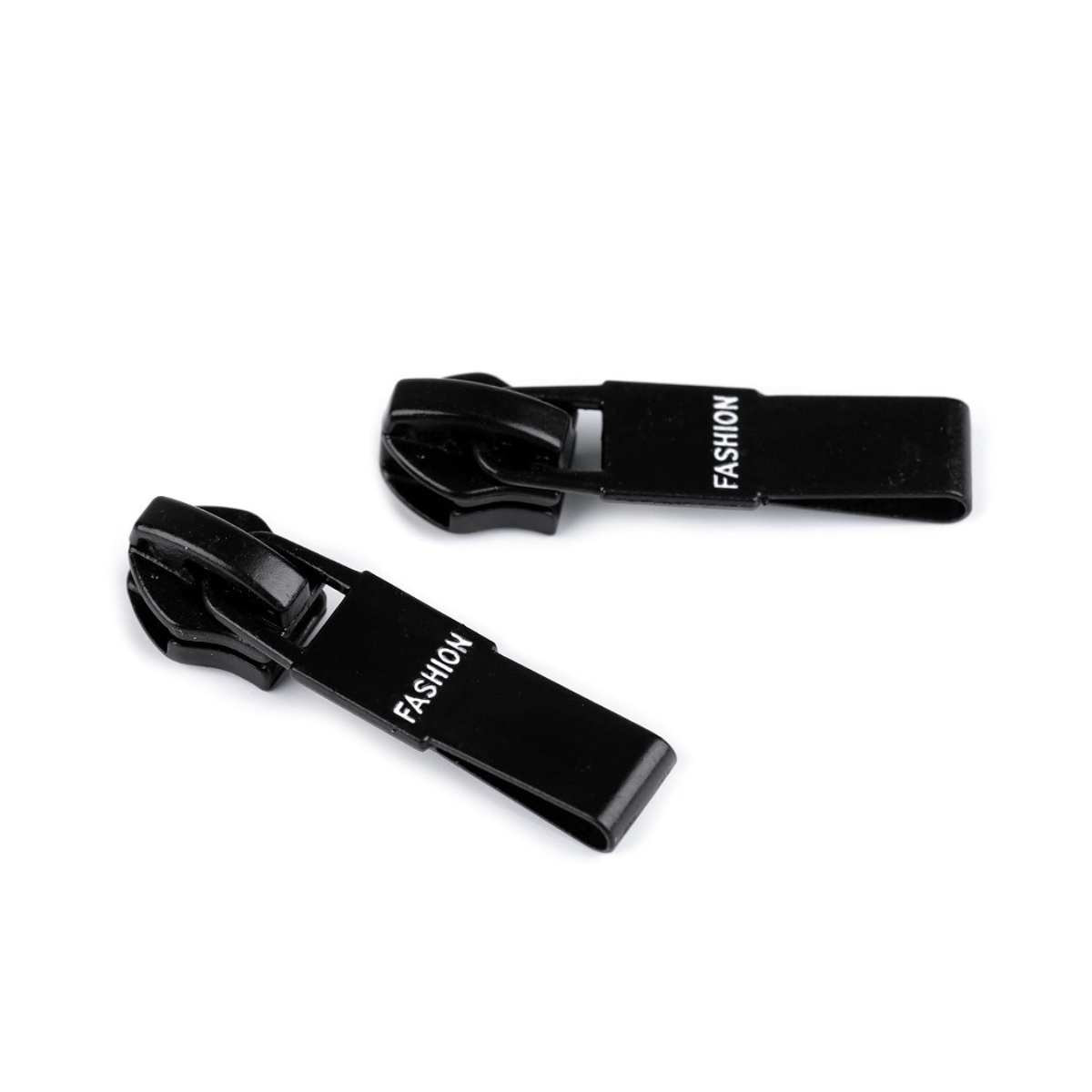 Zipper/Schieber für Spiralreißverschlüsse Fashion 7 mm - Set 2 Stück - schwarz