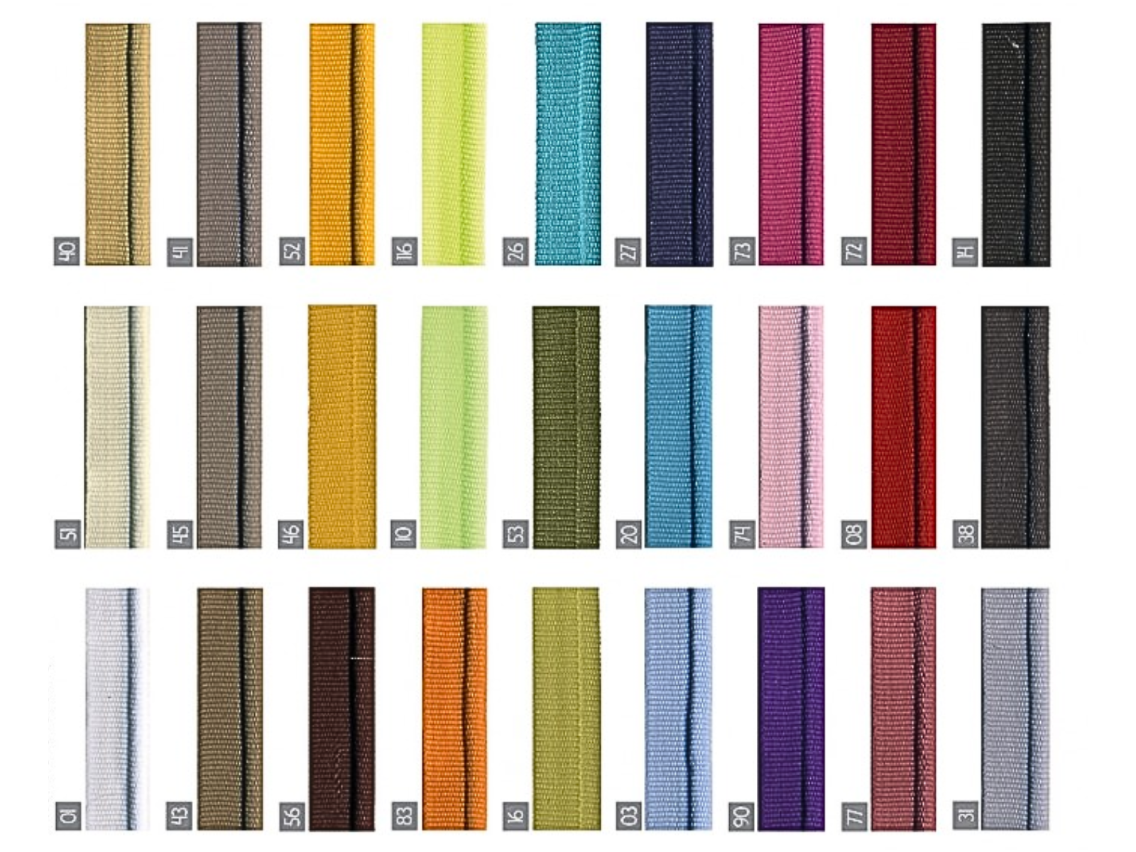 Paspelband Biese 6 mm - uni