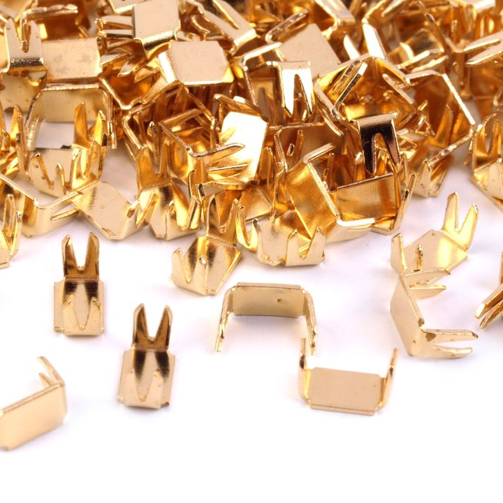 Endstücke für Reißverschlüsse 3 mm - 10 Stück - gold