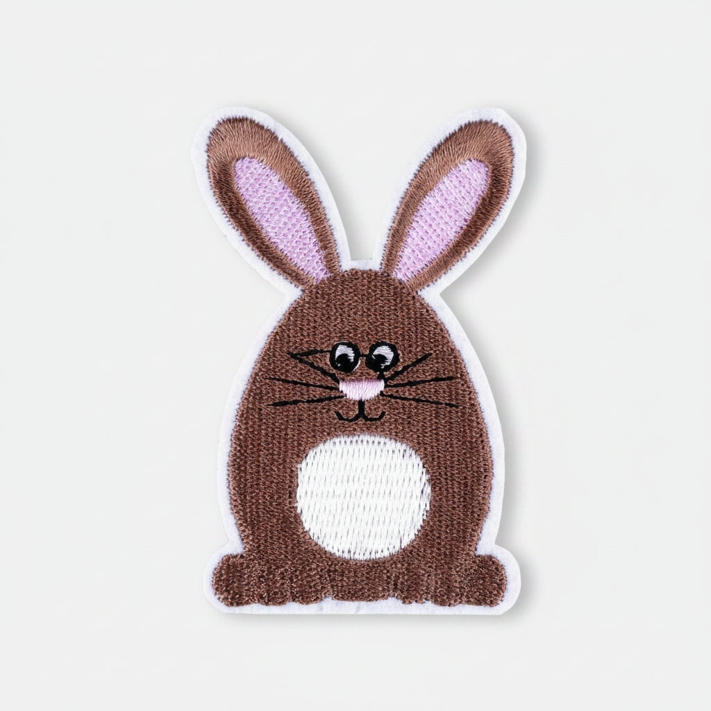Aufbügler 5 x 7 cm - Hase - braun