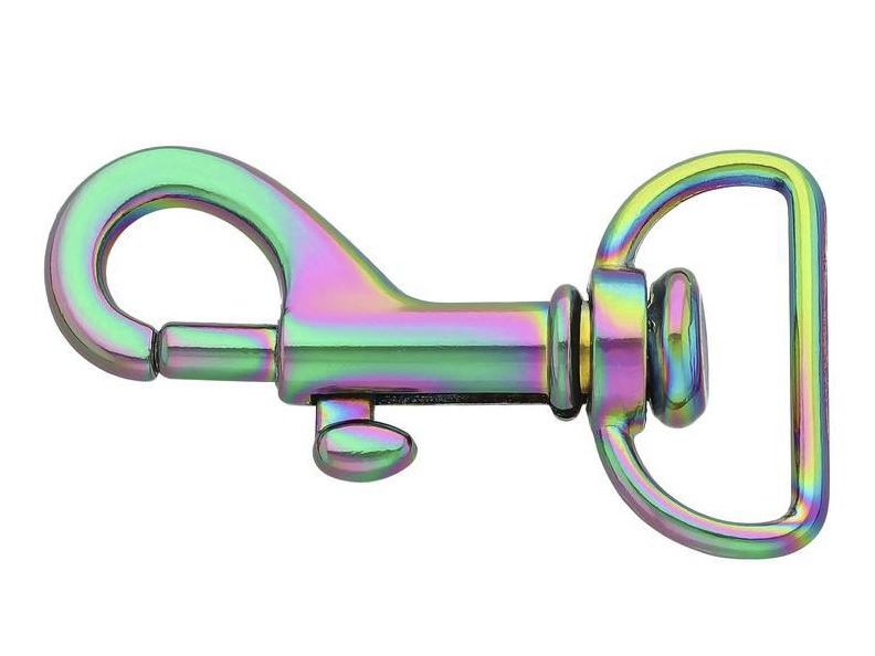 Karabinerhaken Metall 1 Stück ca. 20 mm - regenbogen