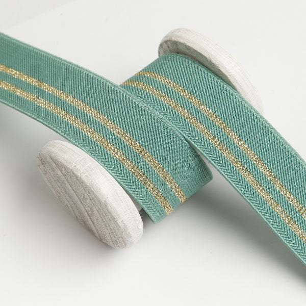 Gummiband mit Glitzer ca. 30mm - Streifen