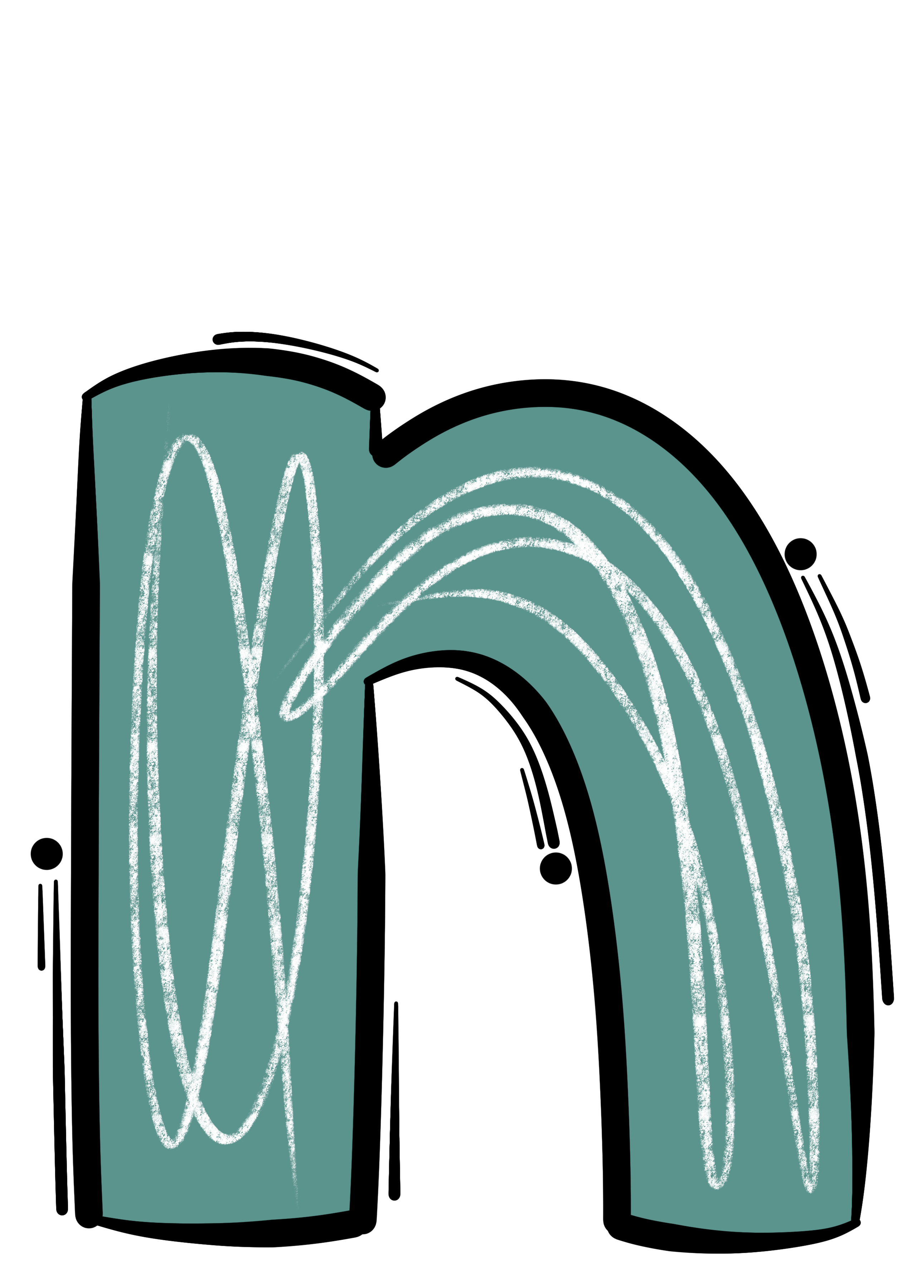 Bügelbild Applikation Namen - Buchstaben - ABC- petrol