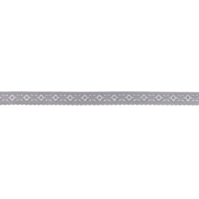 Elastisches Einfassband/Falzgummi bestickt