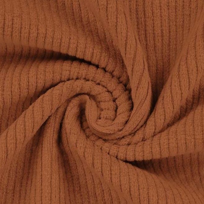 Cord Stretch Washed - 3.5 mm breite Rippen - uni