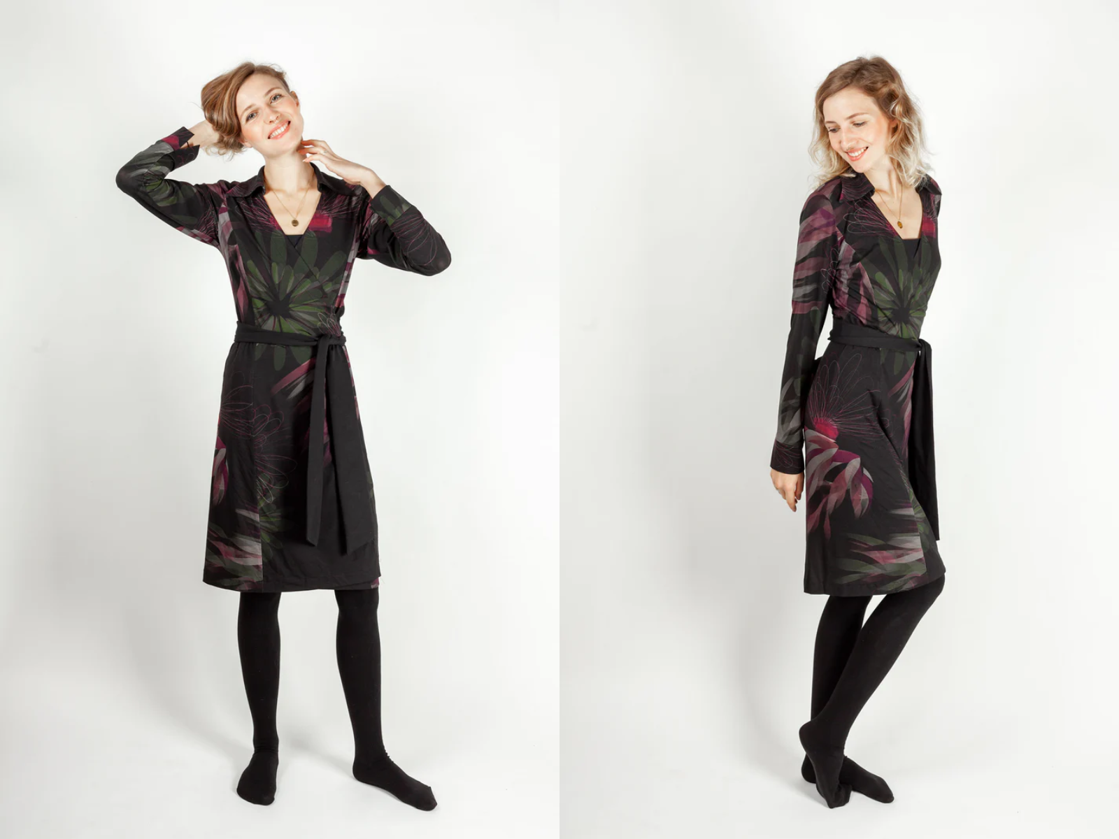 Papierschnittmuster Premium Wickelkleid Jahel