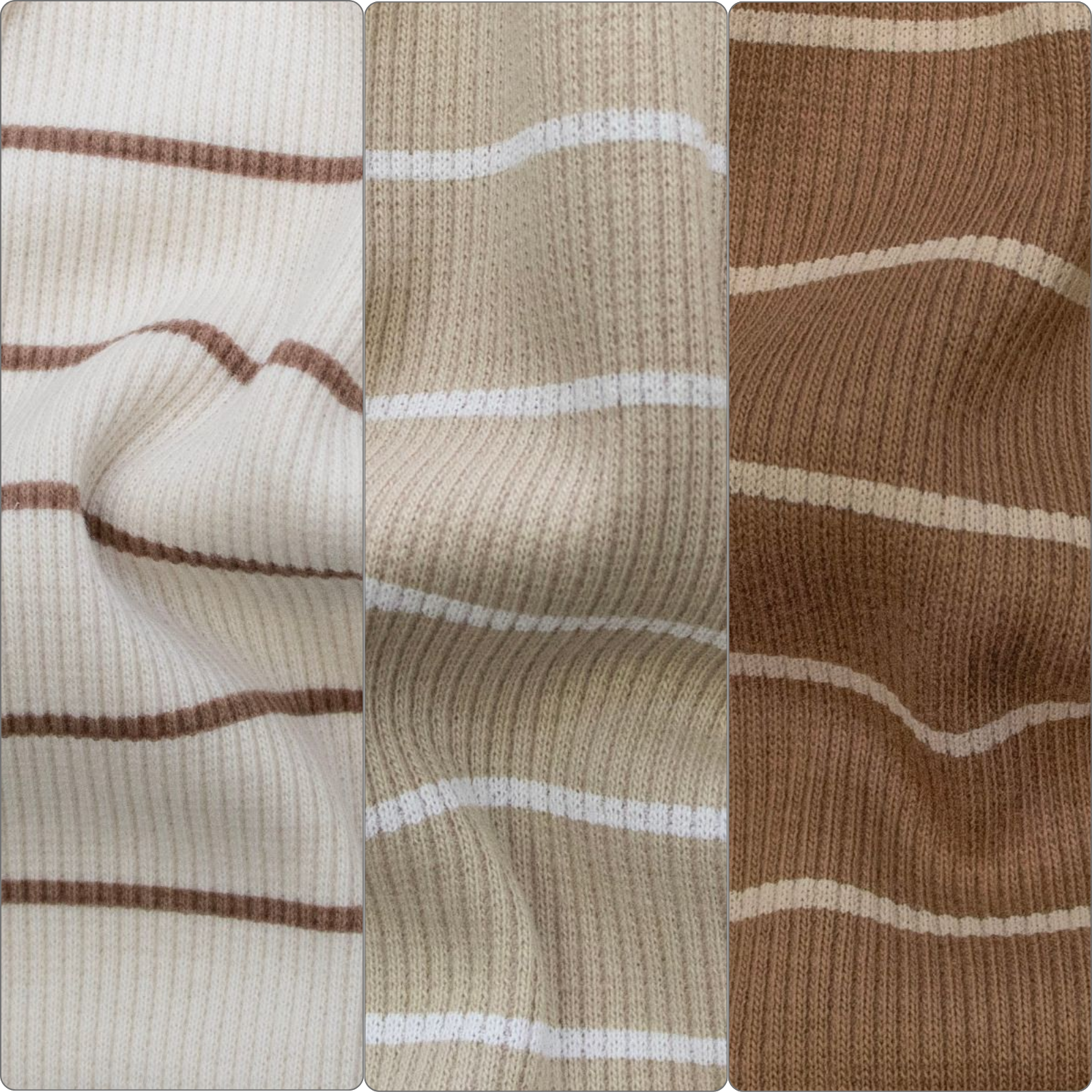 Ripp- Jersey Stoff - Streifen